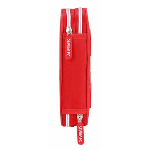 Dubbele etui Sevilla Fútbol Club Rood 12,5 x 19,5 x 4 cm-Topper Trend