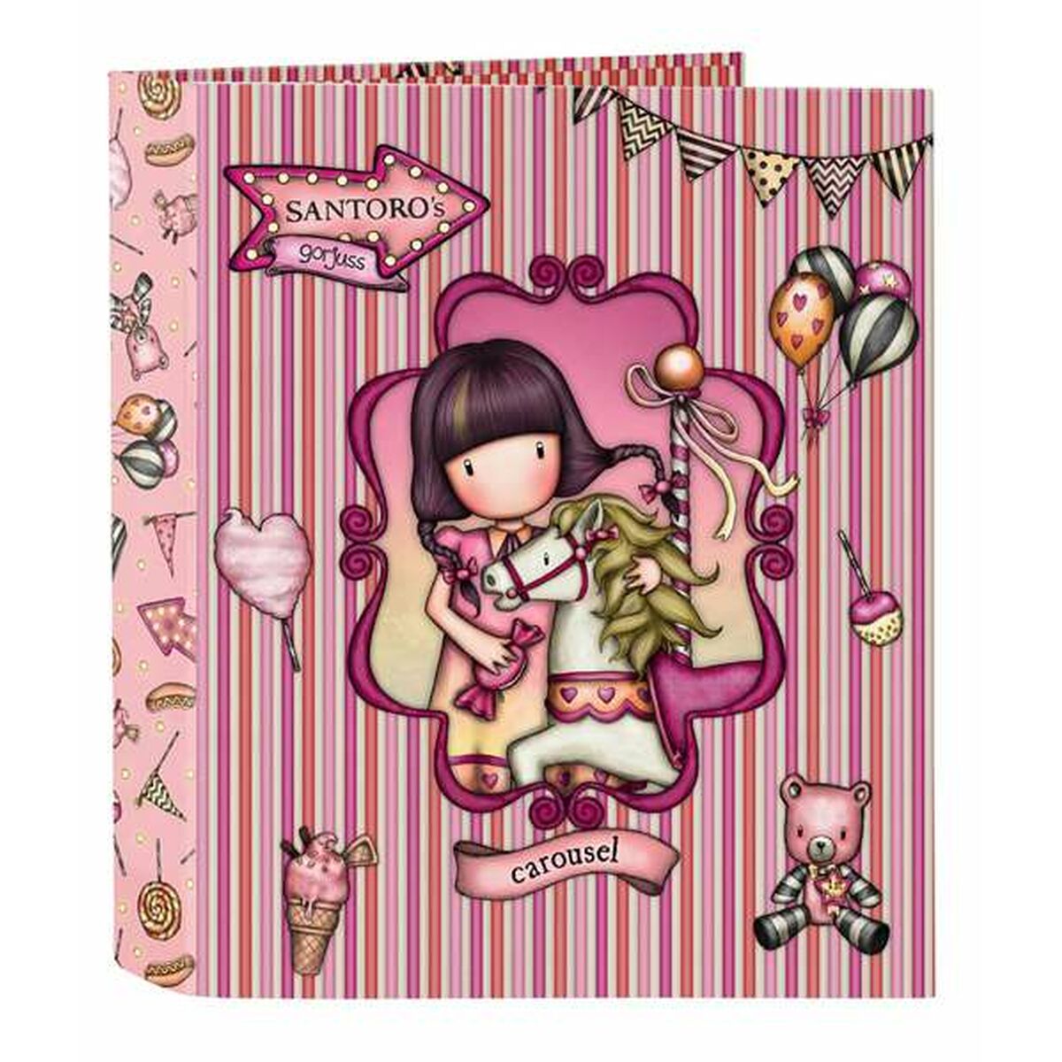 Ringmap Gorjuss Carousel Zalm 27 x 33 x 6 cm-Topper Trend