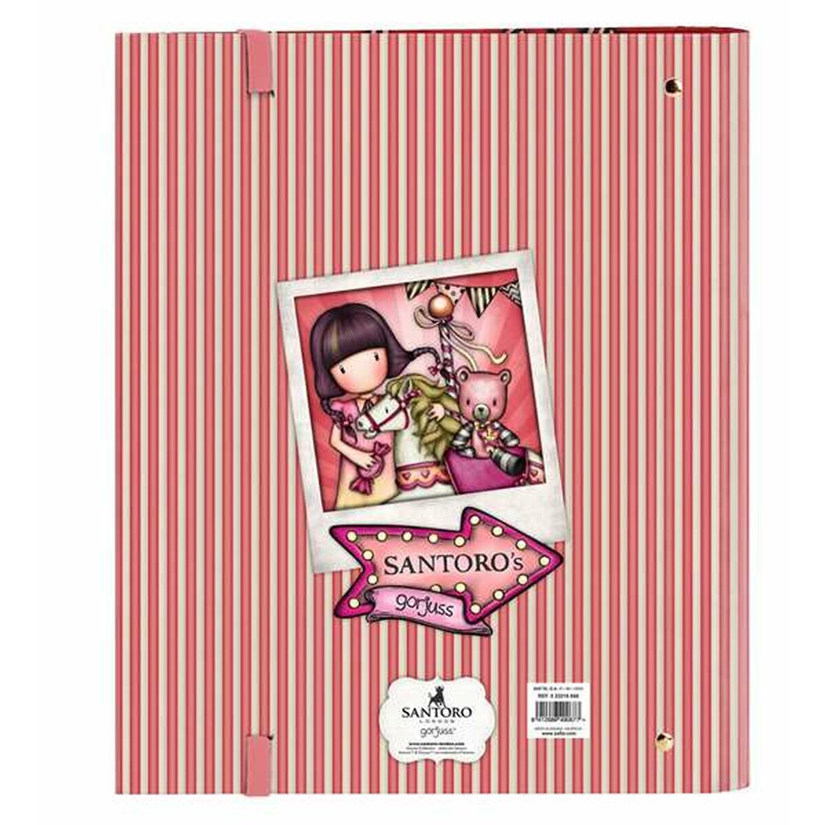 Ringmap Gorjuss Carousel Zalm 27 x 32 x 3,5 cm-Topper Trend
