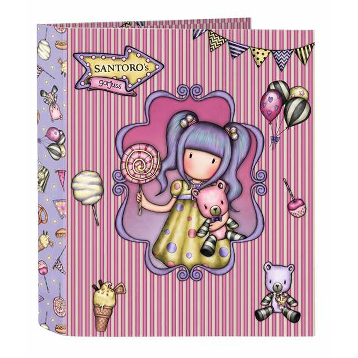 Ringmap Gorjuss First Prize Lila 27 x 33 x 6 cm-Topper Trend