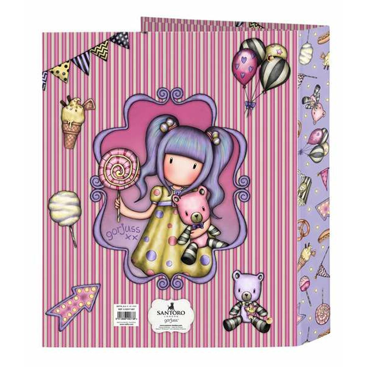Ringmap Gorjuss First Prize Lila 27 x 33 x 6 cm-Topper Trend