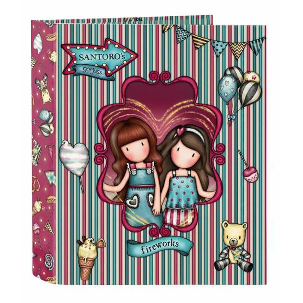 Ringmap Gorjuss Fireworks Kastanjebruin 27 x 33 x 6 cm-Topper Trend