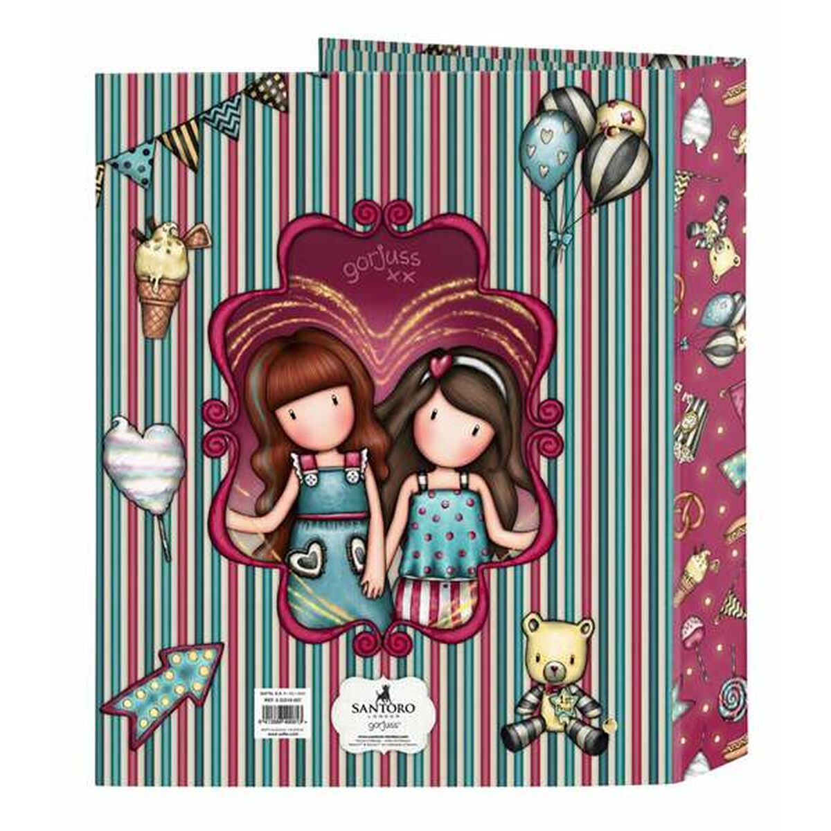 Ringmap Gorjuss Fireworks Kastanjebruin 27 x 33 x 6 cm-Topper Trend