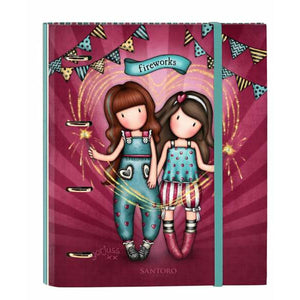 Ringmap Gorjuss Fireworks Kastanjebruin 27 x 32 x 3,5 cm-Topper Trend