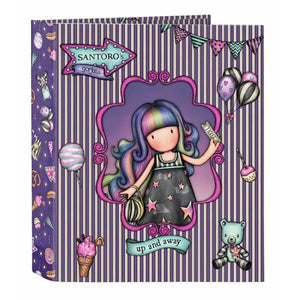 Ringmap Gorjuss Up And Away Paars 27 x 33 x 6 cm-Topper Trend