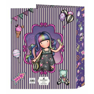 Ringmap Gorjuss Up And Away Paars 27 x 33 x 6 cm-Topper Trend