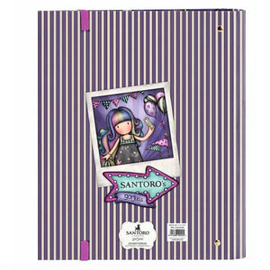 Ringmap Gorjuss Up And Away Paars 27 x 32 x 3,5 cm-Topper Trend