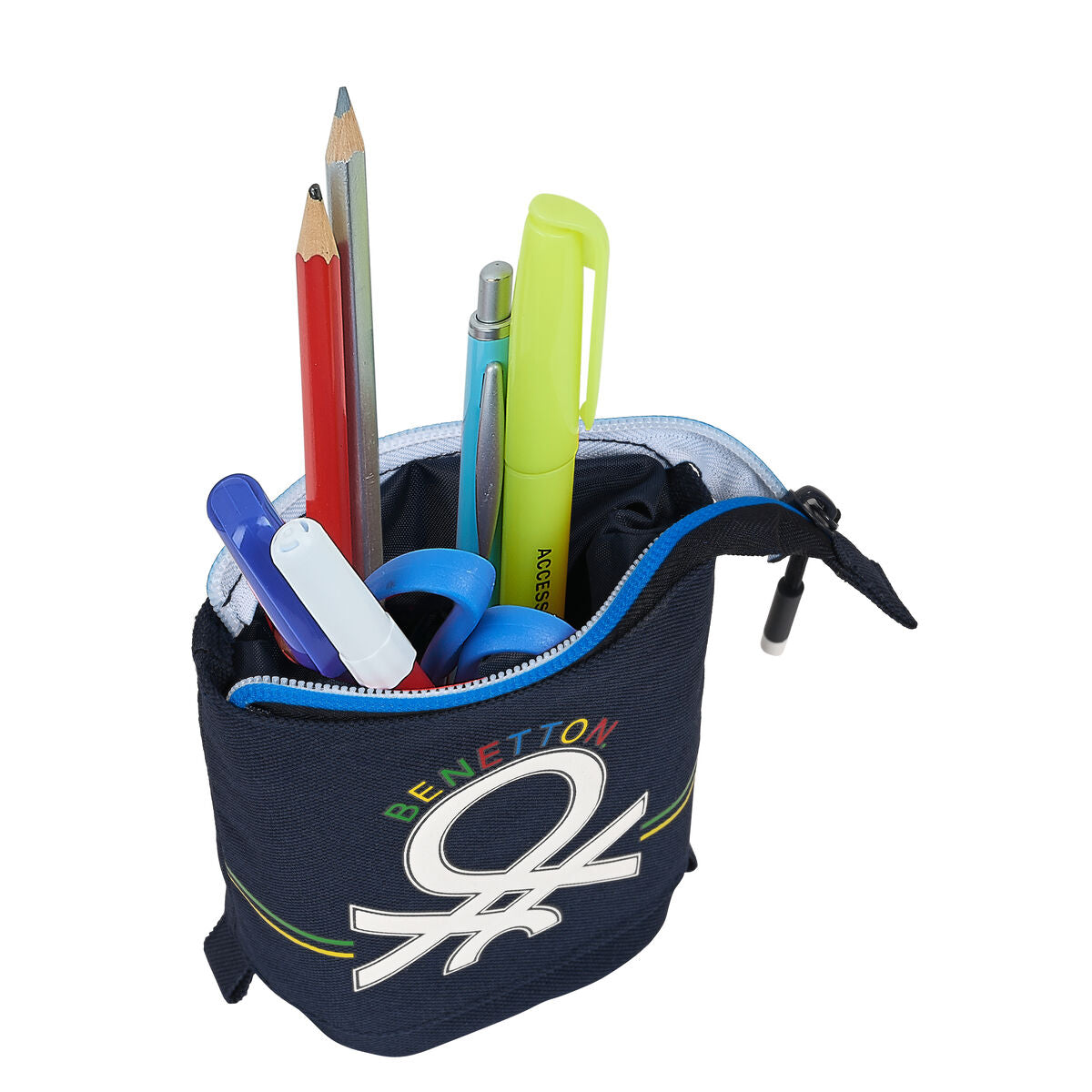 Alleshouder Benetton Sixties Marineblauw 19 x 6 cm-Topper Trend