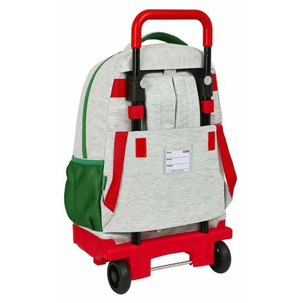Schoolrugzak met Wielen Benetton Pop Grijs 33 x 22 x 45 cm-Topper Trend