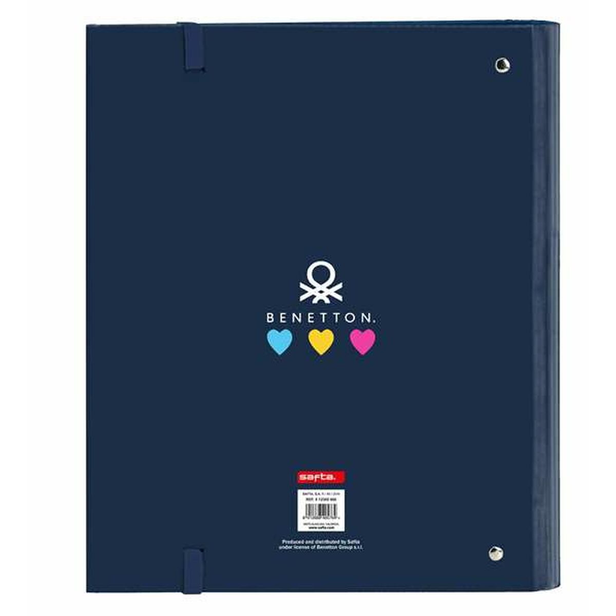 Ringmap Benetton Love Marineblauw 27 x 32 x 3,5 cm-Topper Trend