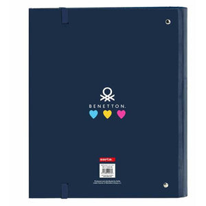 Ringmap Benetton Love Marineblauw 27 x 32 x 3,5 cm-Topper Trend