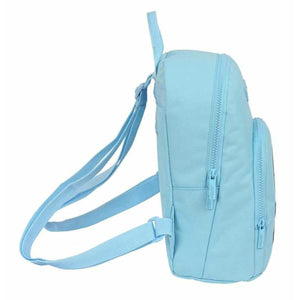 Casual Rugtas Benetton Sequins Licht Blauw 25 x 30 x 13 cm Mini-Topper Trend