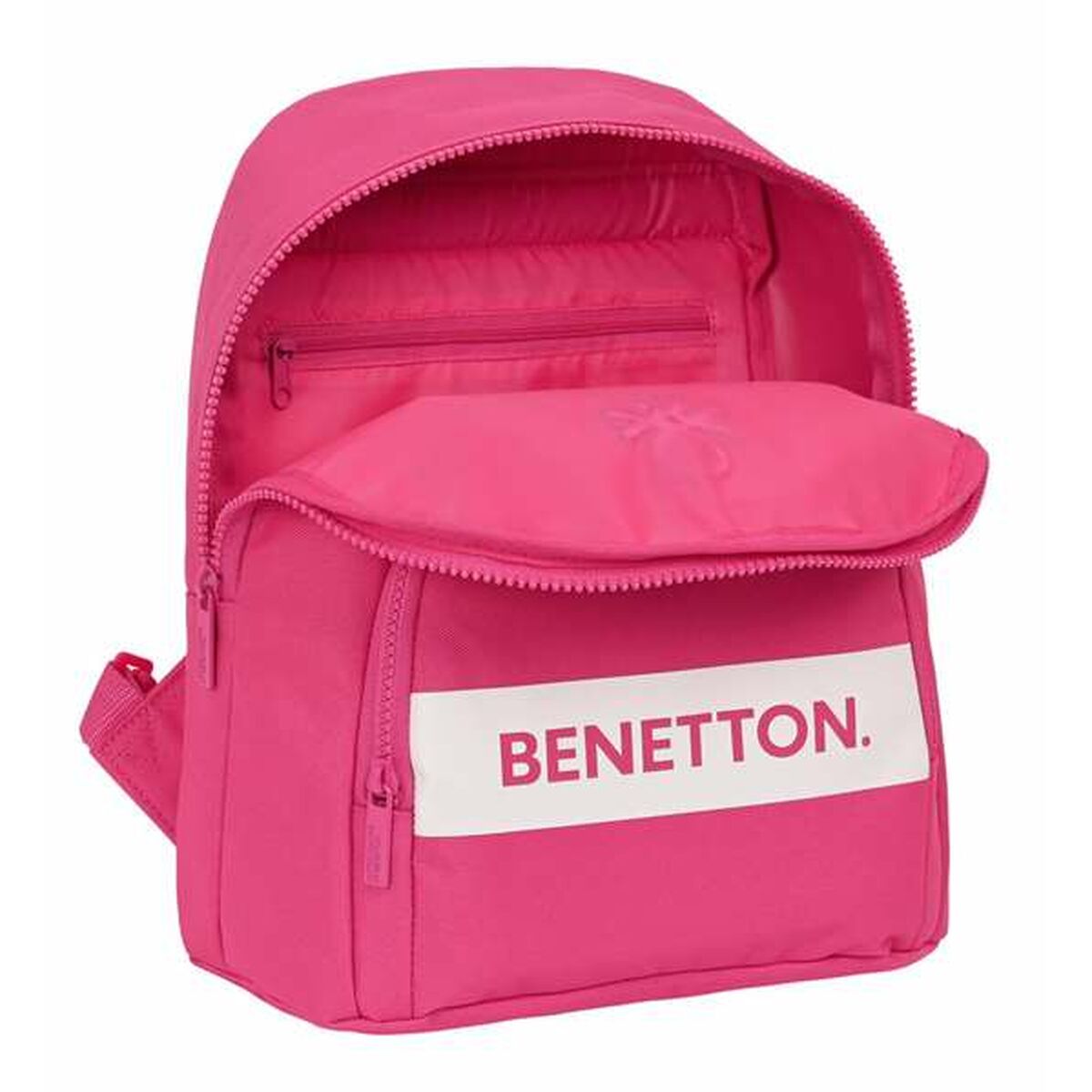 Casual Rugtas Benetton Raspberry Fuchsia 25 x 30 x 13 cm-Topper Trend