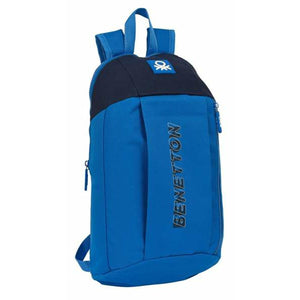 Casual Rugtas Benetton Deep Water Blauw 22 x 39 x 10 cm Mini-Topper Trend