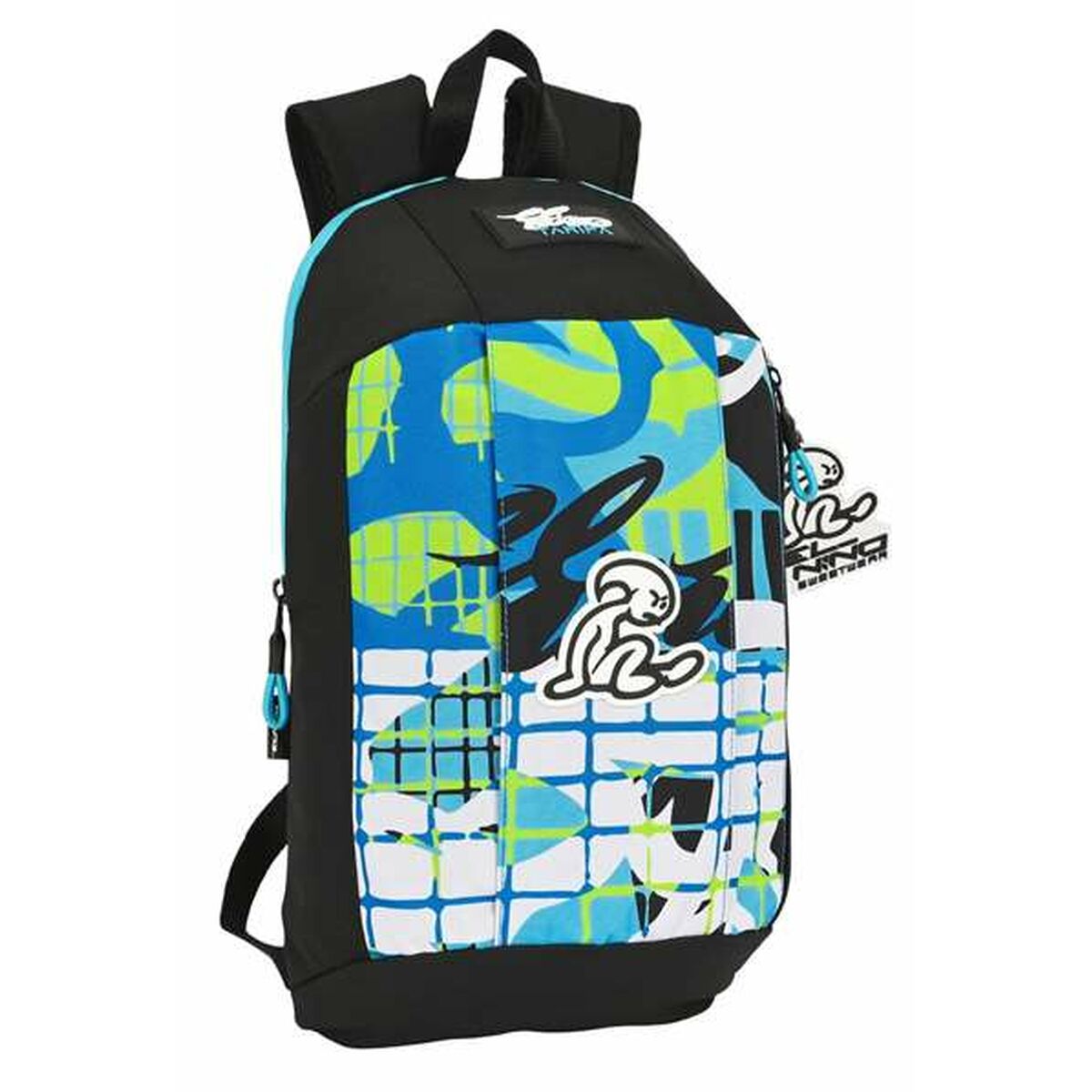Casual Rugtas El Niño Green Bali Zwart 22 x 39 x 10 cm Mini-Topper Trend