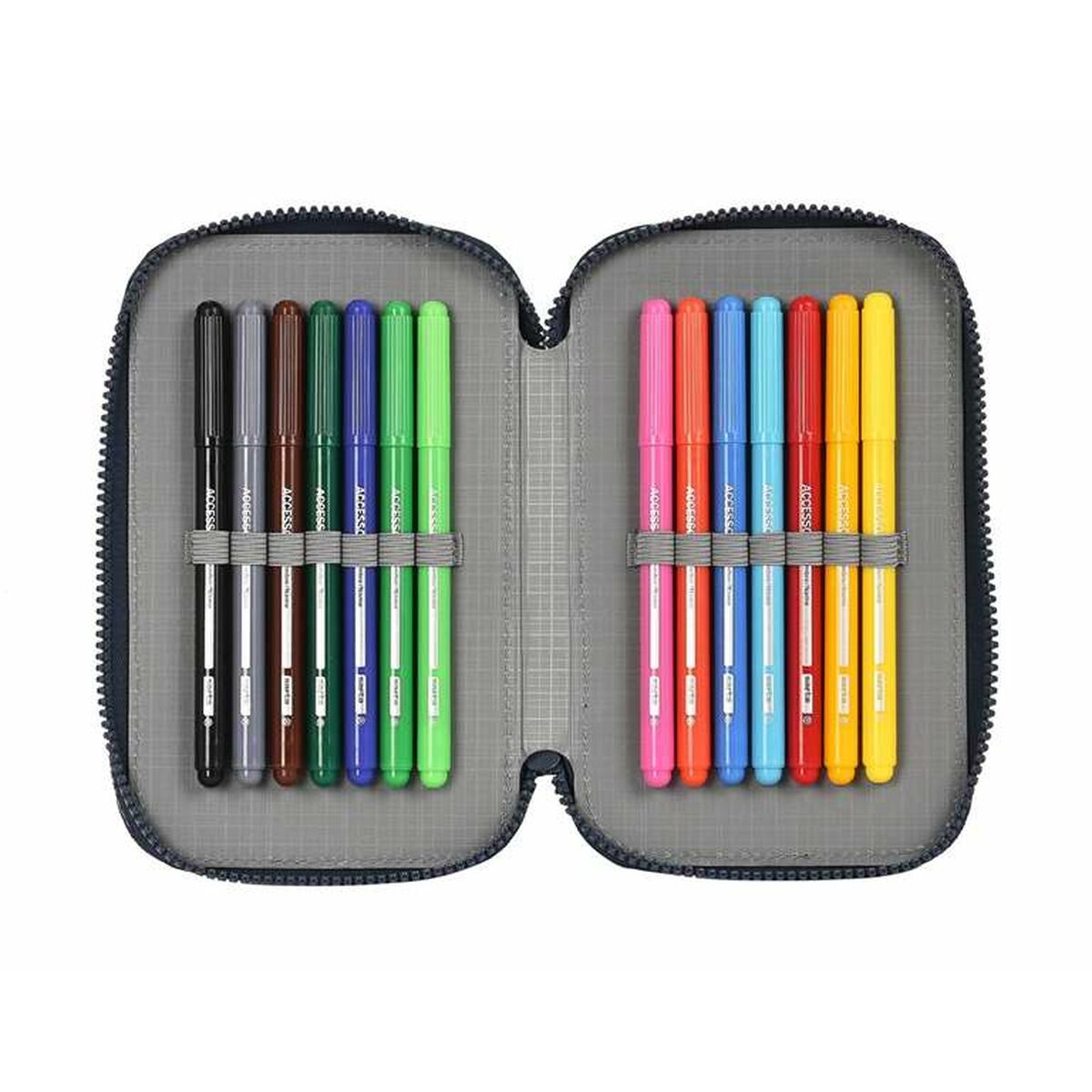 Dubbele etui Bahía Bahia Blauw 12,5 x 19,5 x 4 cm-Topper Trend