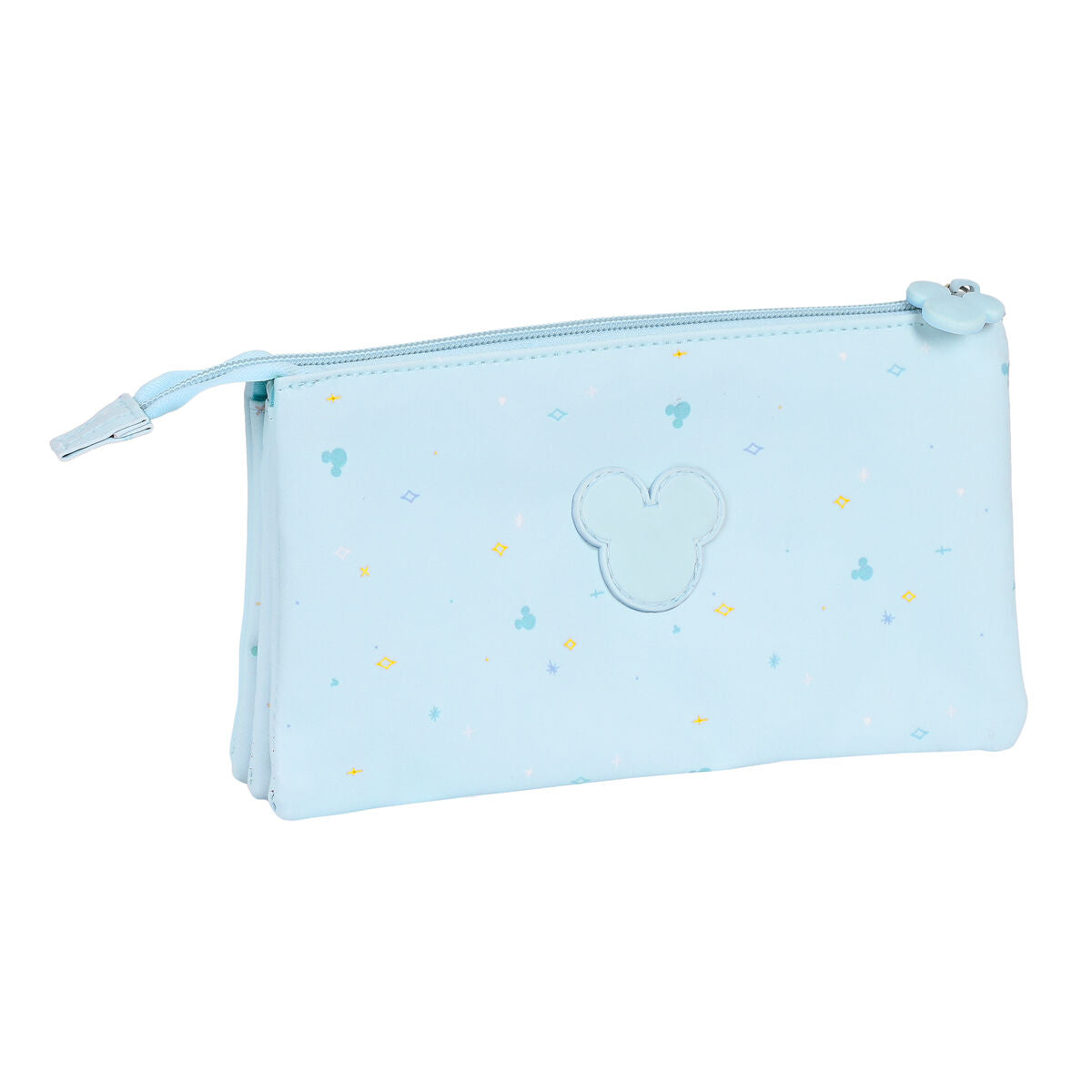 Pennenetui met 3 vakken Mickey Mouse Licht Blauw 22 x 12 x 3 cm-Topper Trend