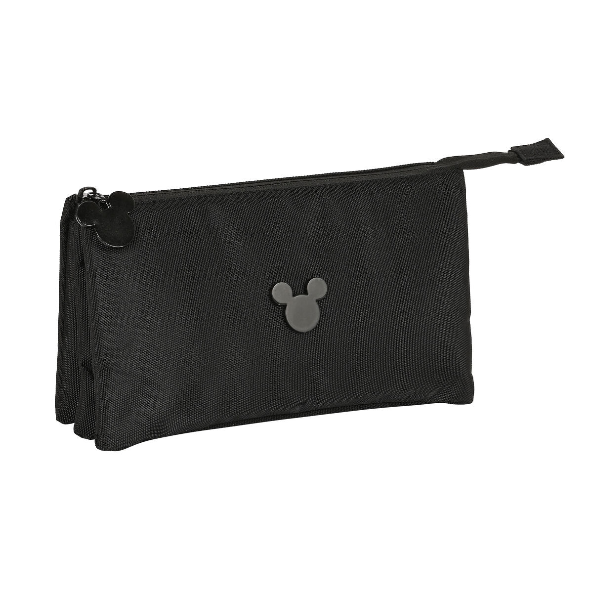 Pennenetui met 3 vakken Mickey Mouse Zwart 22 x 12 x 3 cm-Topper Trend