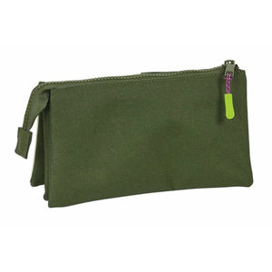 Pennenetui met 3 vakken Munich Bright khaki Groen 22 x 12 x 3 cm-Topper Trend