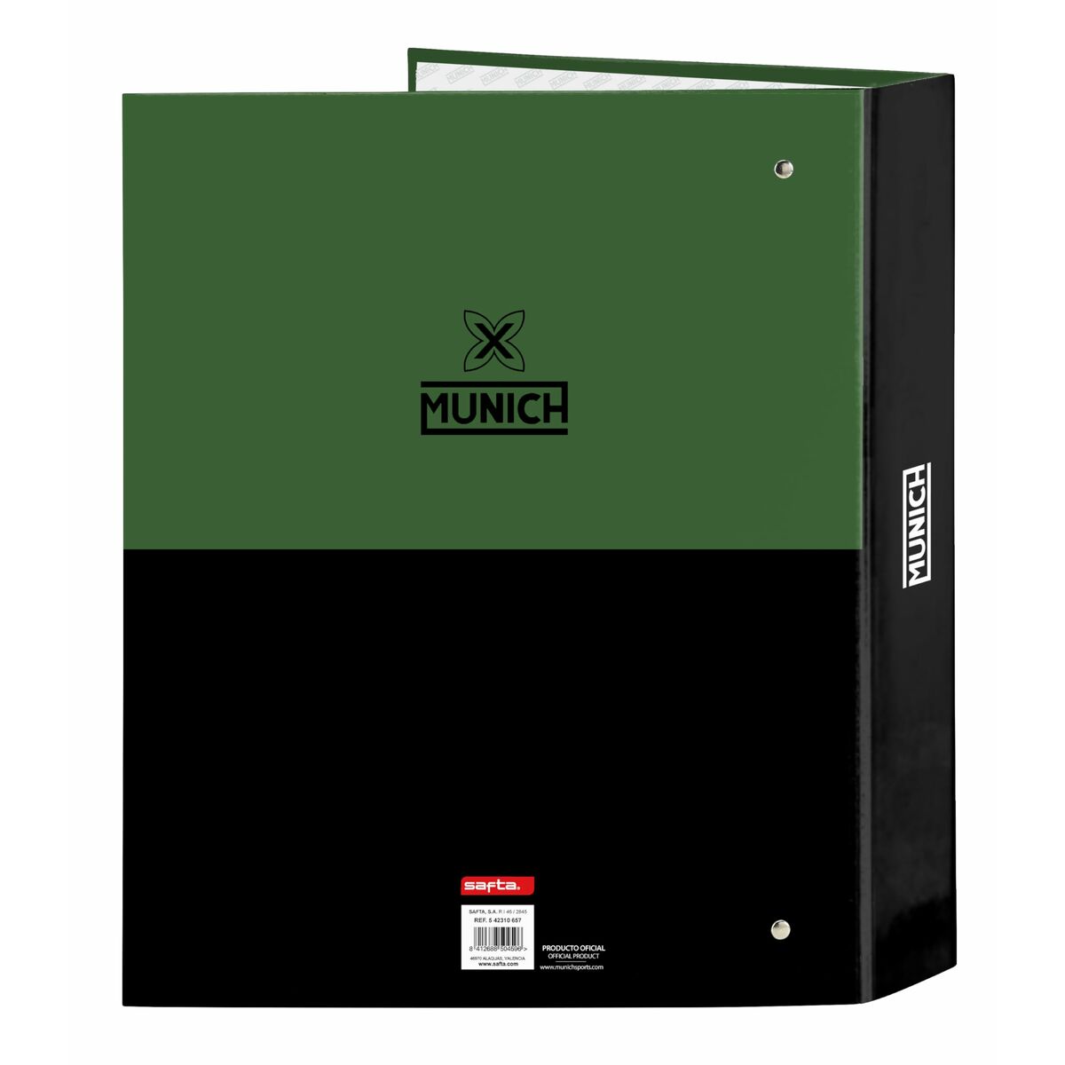 Ringmap Munich Caviar Groen 27 x 33 x 6 cm-Topper Trend