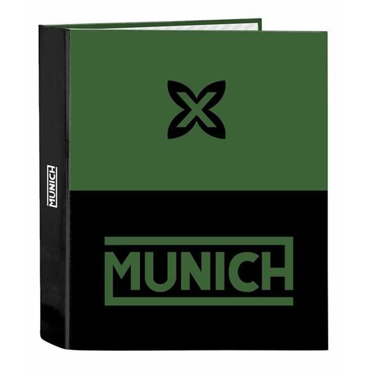 Ringmap Munich Caviar Groen 27 x 33 x 6 cm-Topper Trend