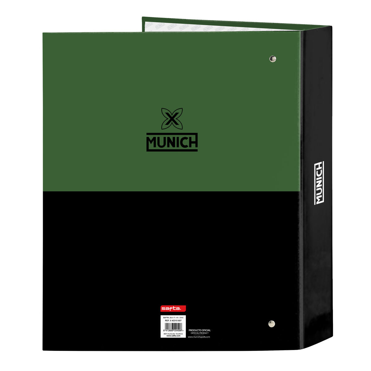 Ringmap Munich Caviar Groen 27 x 33 x 6 cm-Topper Trend