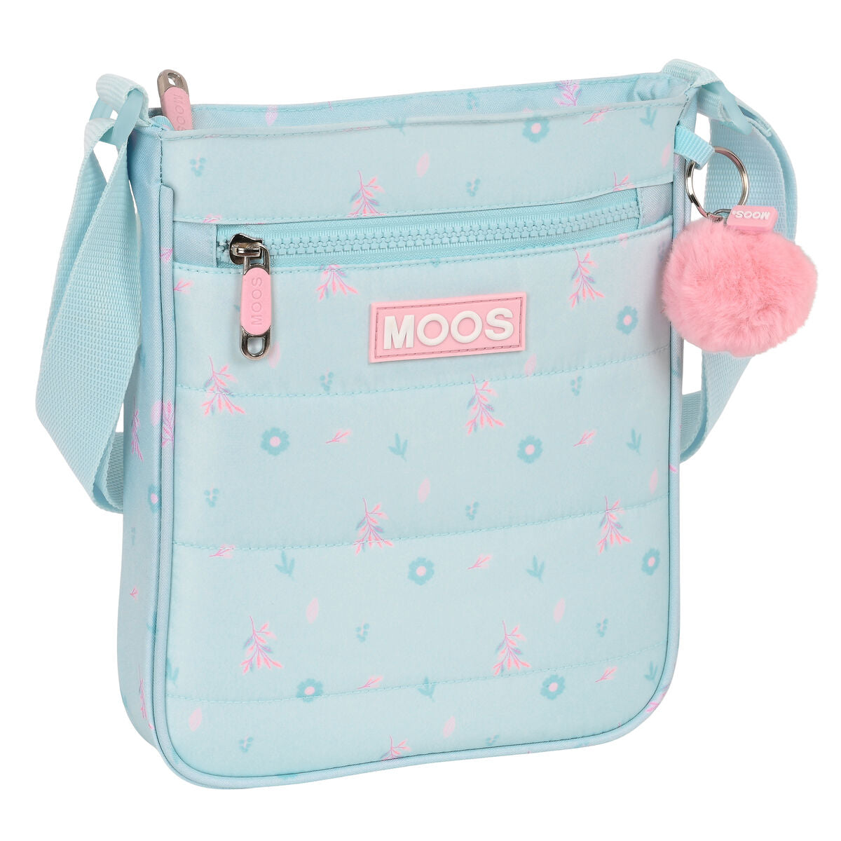 Schoudertas Moos Garden Turkoois 21 x 25 x 4.5 cm 21 x 25 x 4,5 cm-Topper Trend