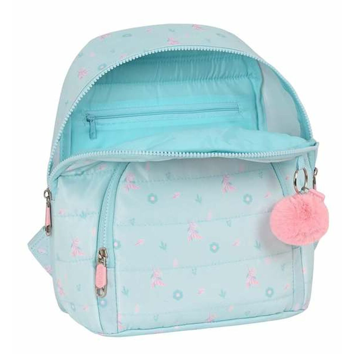 Kinderrugzak Moos Garden Turkoois 25 x 30 x 13 cm Mini-Topper Trend