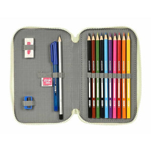 Dubbele etui Glowlab Kids Magic Flow Beige 12,5 x 19,5 x 4 cm-Topper Trend