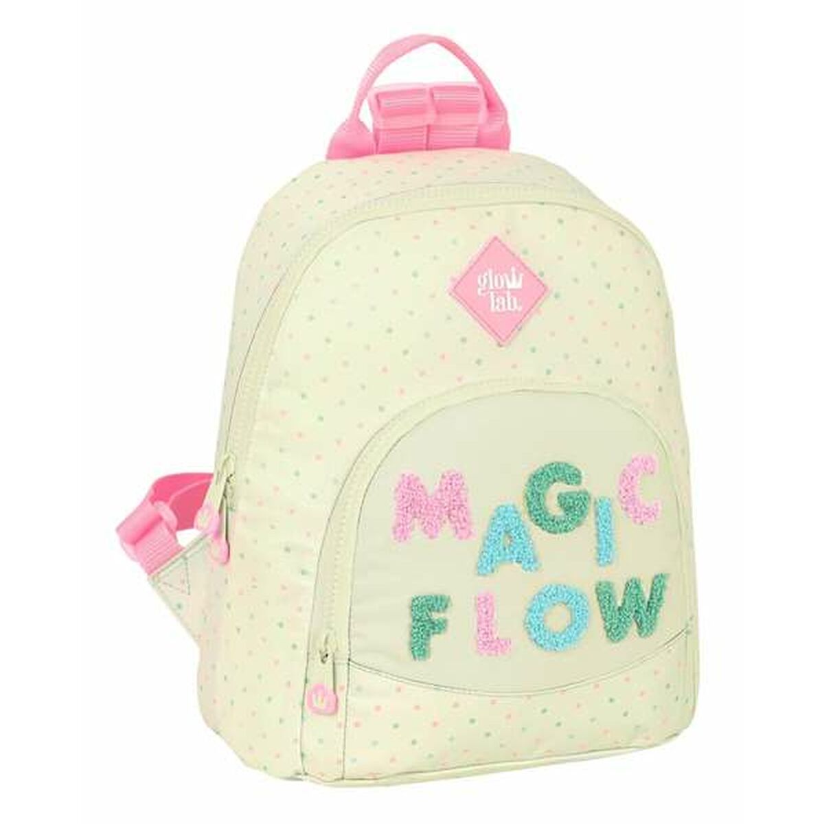 Casual Rugtas Glowlab Kids Magic Flow Beige 25 x 30 x 13 cm Mini-Topper Trend
