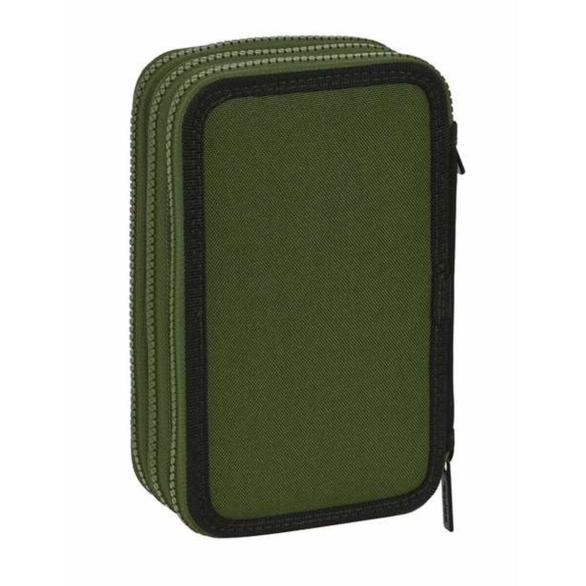 Driedubbele Pennenzak Safta Dark Forest 12,5 x 19,5 x 5,5 cm-Topper Trend