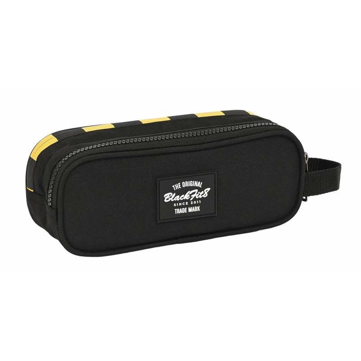Pennenetui met 2 vakken BlackFit8 Zone Zwart 21 x 8 x 6 cm Gerecycled-Topper Trend