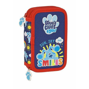 Dubbele etui Blue's Clues Marineblauw-Topper Trend