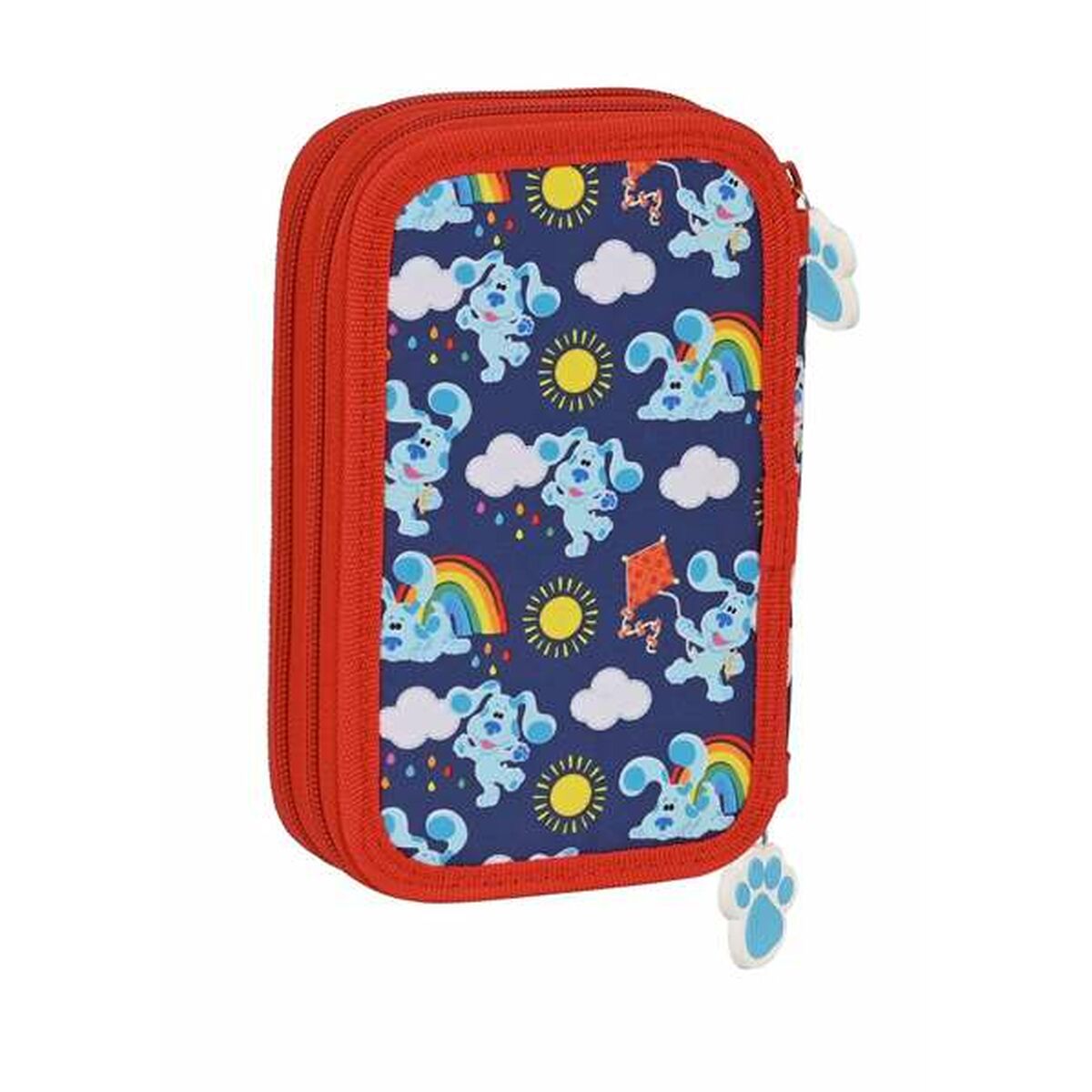 Dubbele etui Blue's Clues Marineblauw-Topper Trend