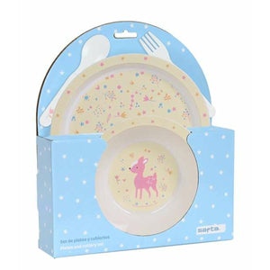 Kinderen servies set Safta Forest Beige 4 Onderdelen-Topper Trend