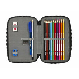 Dubbele etui Paul Frank Campers Zwart 12,5 x 19,5 x 4 cm-Topper Trend