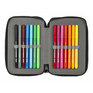 Dubbele etui Paul Frank Campers Zwart 12,5 x 19,5 x 4 cm-Topper Trend