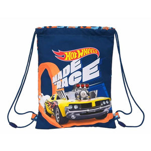 Rugtas met Koordjes Hot Wheels Speed club Oranje Marineblauw 26 x 34 x 1 cm-Topper Trend