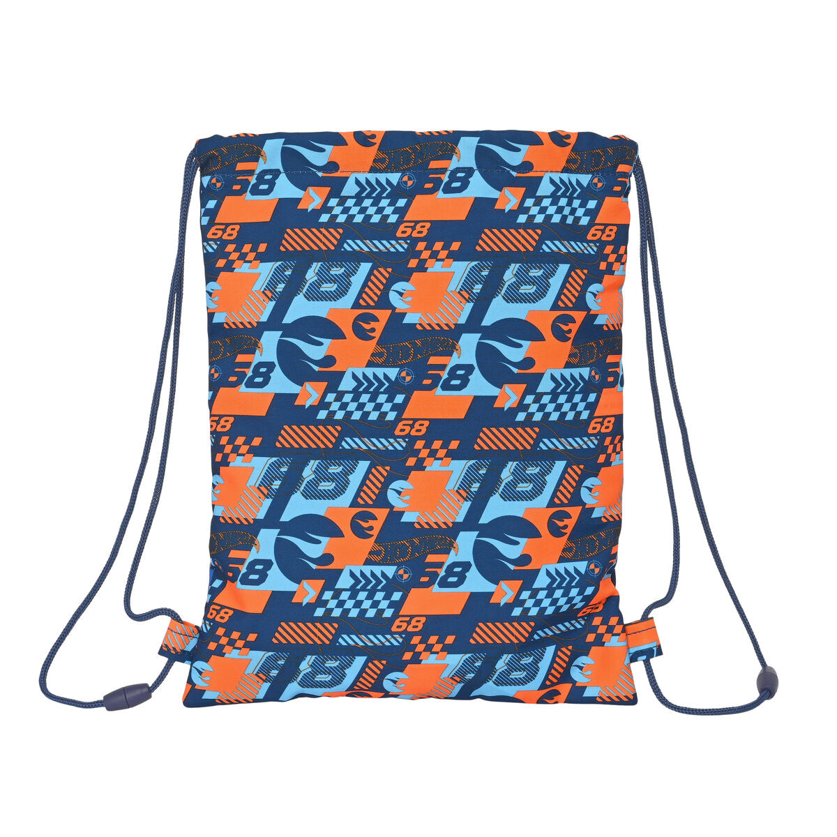 Rugtas met Koordjes Hot Wheels Speed club Oranje Marineblauw 26 x 34 x 1 cm-Topper Trend