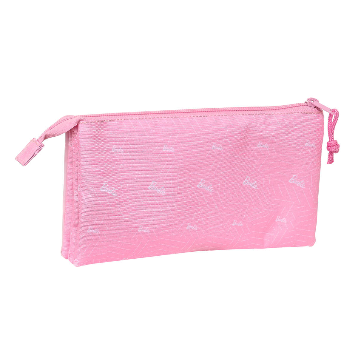 Pennenetui met 3 vakken Barbie Girl Roze 22 x 12 x 3 cm-Topper Trend