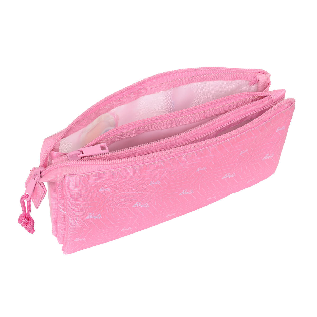 Pennenetui met 3 vakken Barbie Girl Roze 22 x 12 x 3 cm-Topper Trend