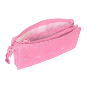 Pennenetui met 3 vakken Barbie Girl Roze 22 x 12 x 3 cm-Topper Trend