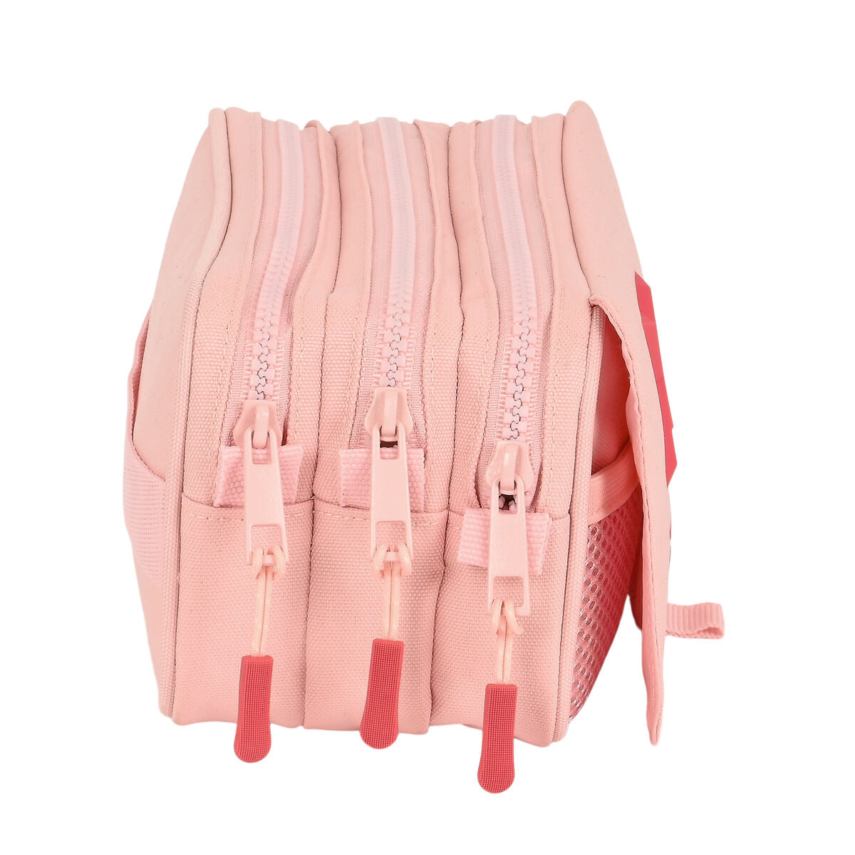 Pennenetui met 3 vakken Munich Licht Roze 21,5 x 10 x 8 cm-Topper Trend
