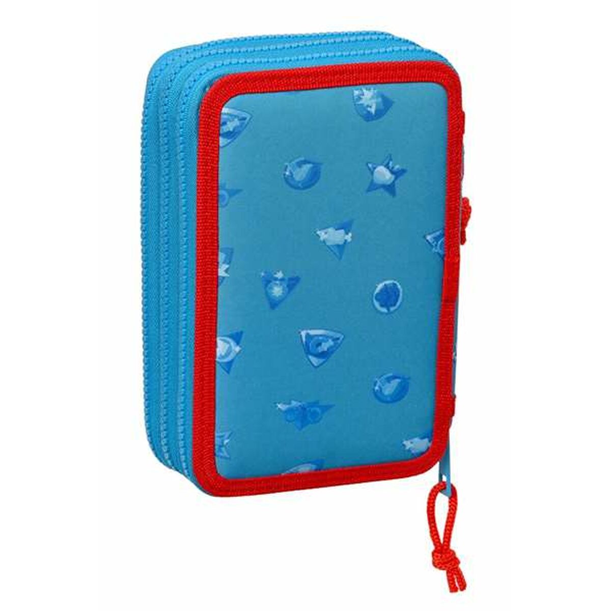 Driedubbele Pennenzak SuperThings Rescue Force Blauw 12,5 x 19,5 x 5,5 cm-Topper Trend