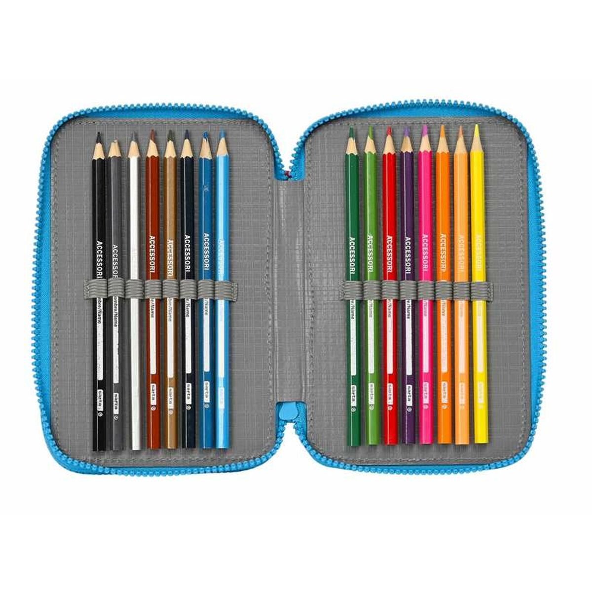 Driedubbele Pennenzak SuperThings Rescue Force Blauw 12,5 x 19,5 x 5,5 cm-Topper Trend