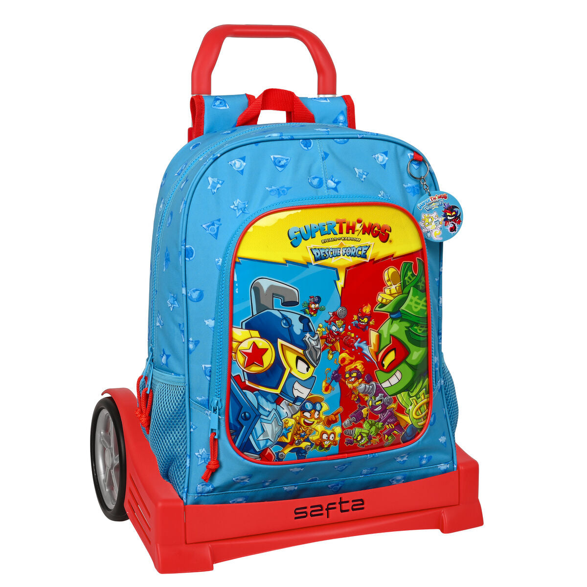Schoolrugzak met Wielen SuperThings Rescue Force Blauw 32 x 42 x 14 cm-Topper Trend