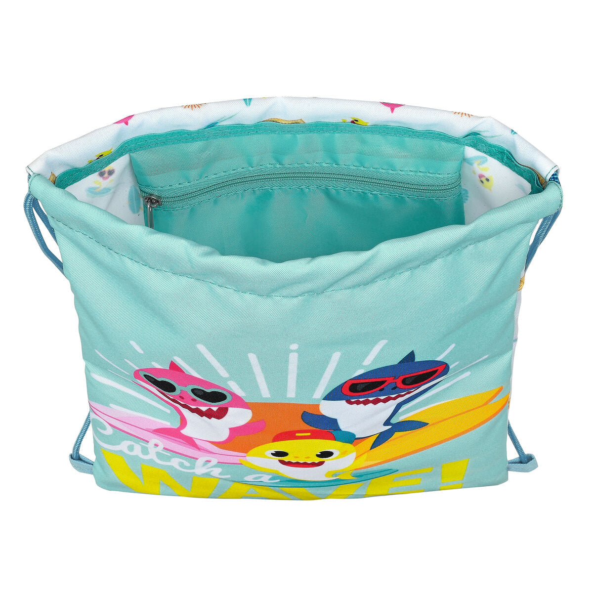 Rugtas met Koordjes Baby Shark Surfing-Topper Trend