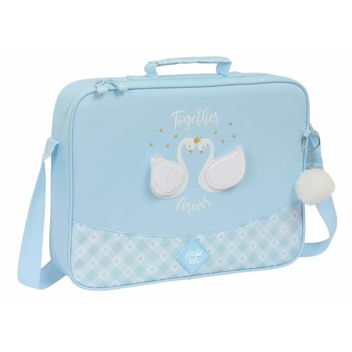 Schooltas Glowlab Kids Cisnes Licht Blauw 38 x 28 x 6 cm-Topper Trend