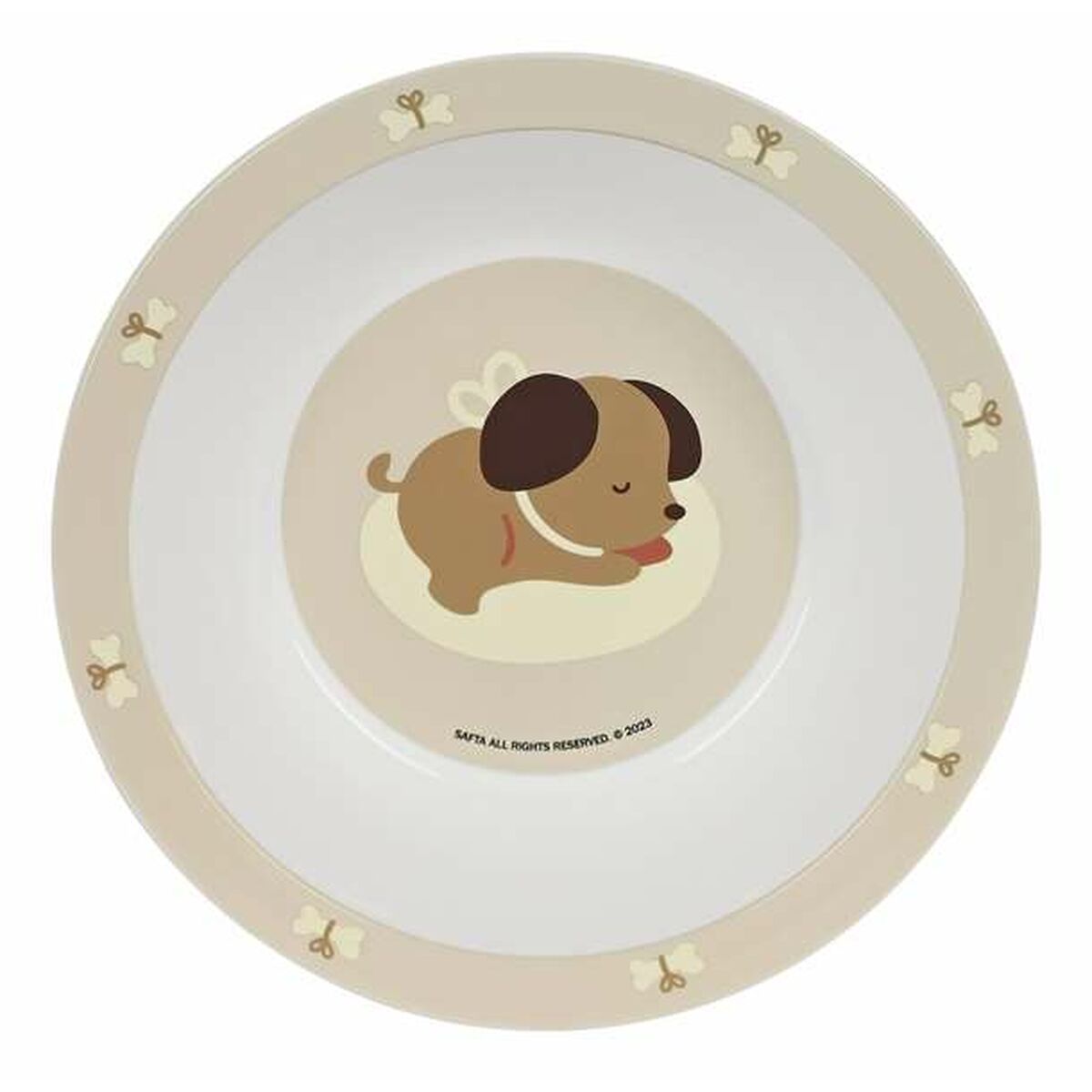 Kinderen servies set Safta Polyurethaan Beige Puppy 4 Onderdelen-Topper Trend