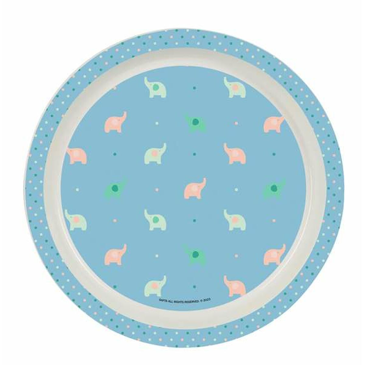 Kinderen servies set Safta Elefantes Polyurethaan Groen 4 Onderdelen-Topper Trend